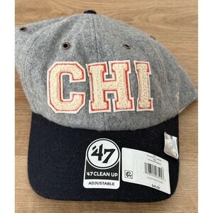 NWT Stoney Clover Lane x 47 Chicago Bears Clean Up Hat -OSFM - Gray/Navy Blue